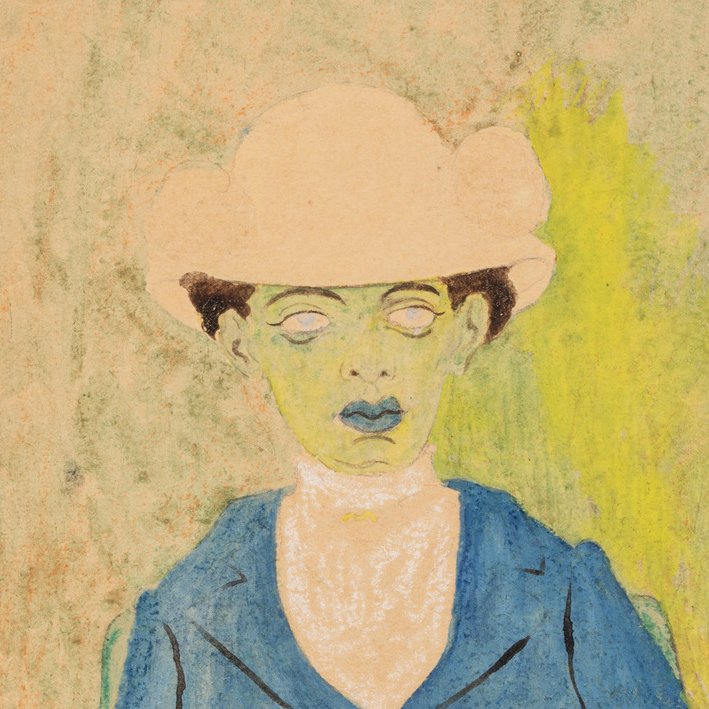 Léon Spilliaert - Femme assise à la veste bleue  